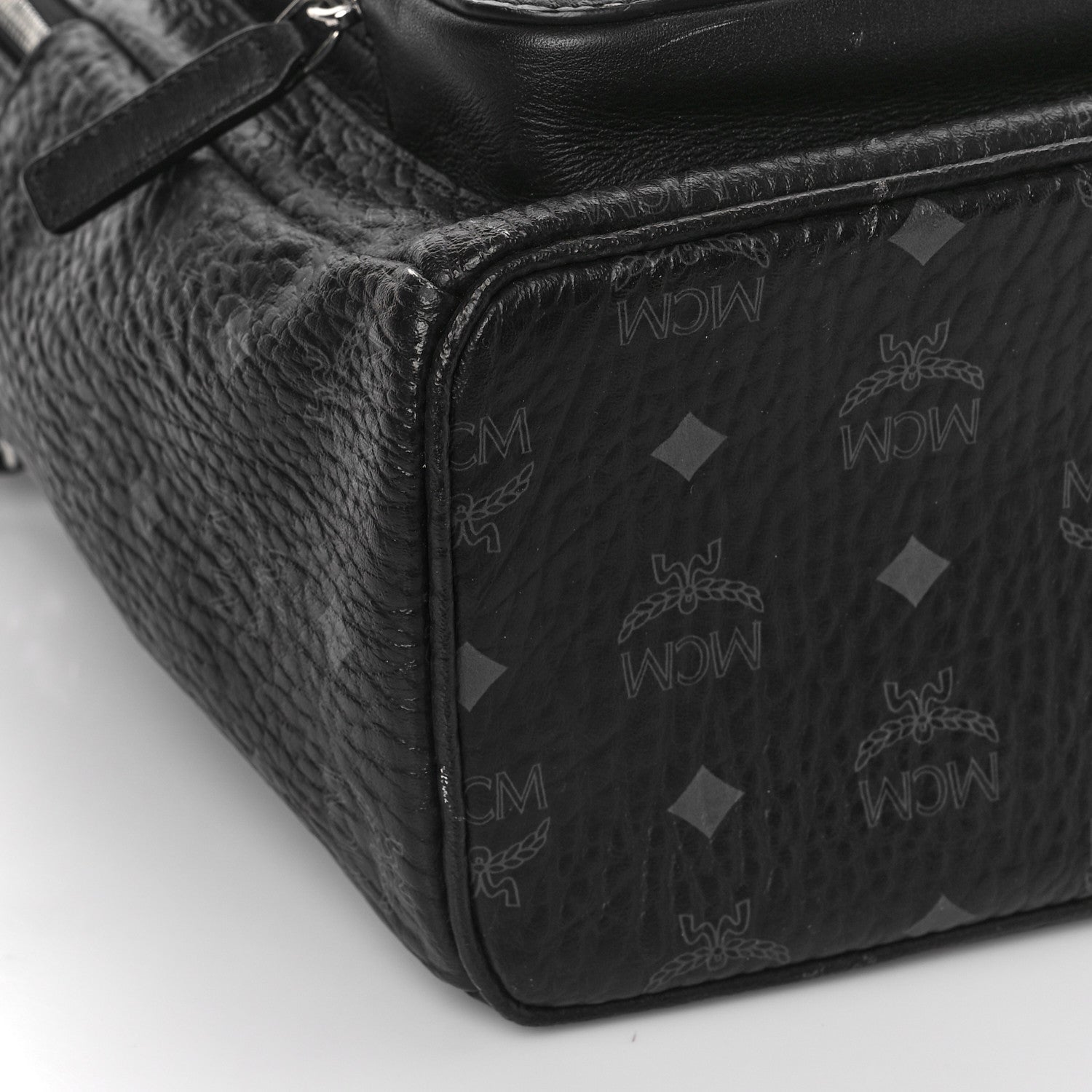 MCM Visetos Medium Stark Backpack Black 6 of 8