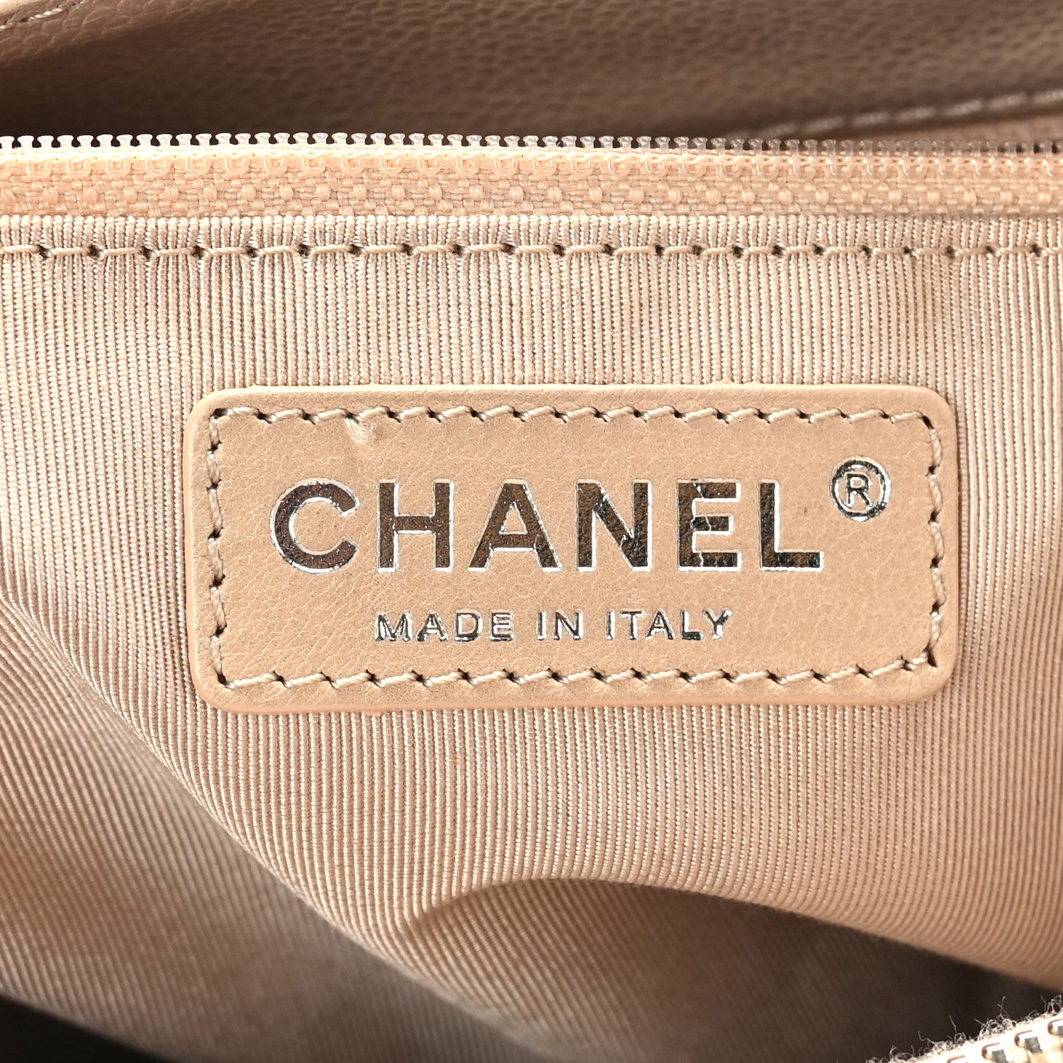Chanel Caviar Quilted Grand Shopping Tote GST Beige 5 of 10