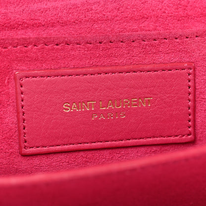 Saint Laurent Calfskin Mini Y Ligne Crossbody Pochette Bag Fuchsia 7 of 14