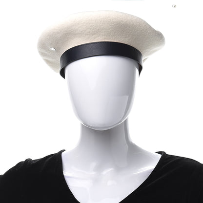 Hermes Merino Wool Bonnie Beret 58 Naturel 2 of 10