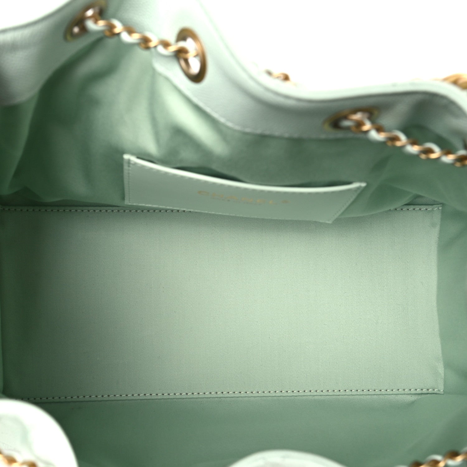 Chanel Caviar Quilted Small Chanel 25 Handbag Light Green 5 of 10