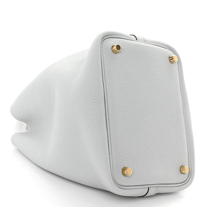 Hermes Taurillon Clemence Picotin Lock 18 PM Bleu Pale 4 of 11