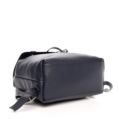 Saint Laurent Grained Calfskin Sac De Jour Souple Backpack Navy 4 of 7