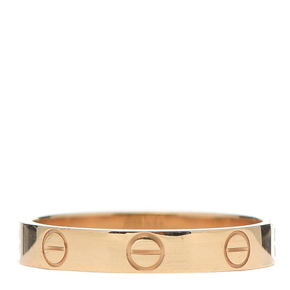 Cartier 18K Yellow Gold 3.5mm LOVE Wedding Band Ring 56 7.5 3 of 6