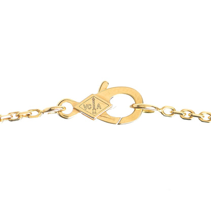 Van Cleef & Arpels 18K Yellow Gold Black Onyx Vintage Alhambra Pendant Necklace 4 of 6