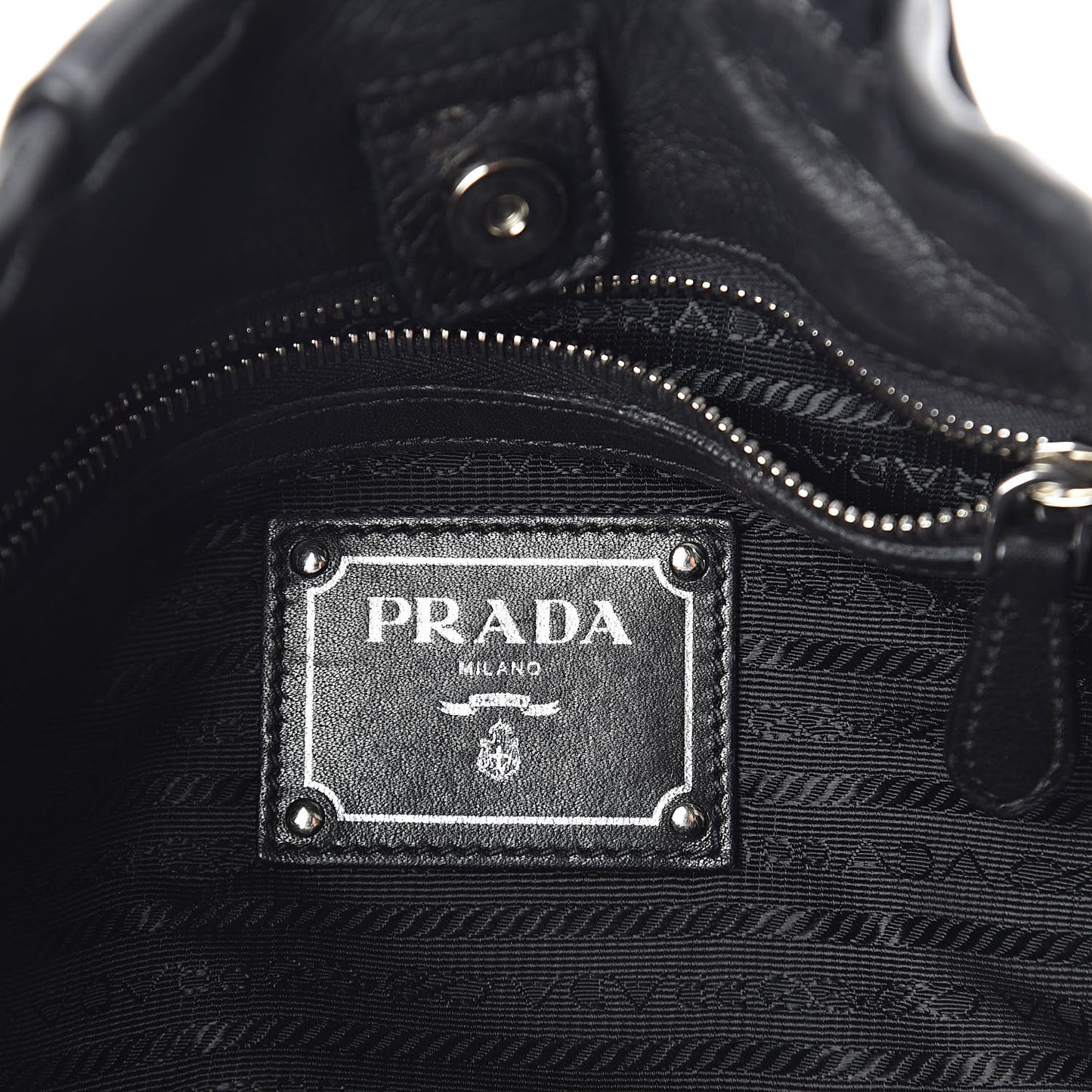 Soft Calfskin Pleated Hobo Black