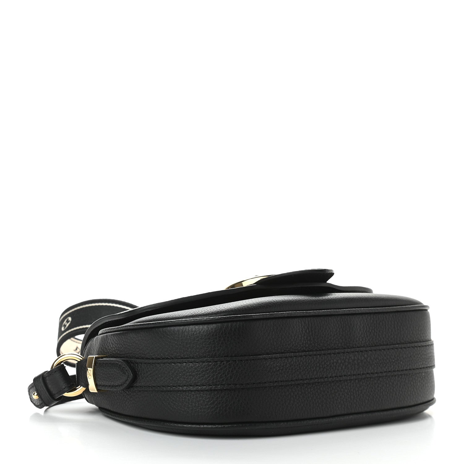 Louis Vuitton Grained Calfskin LV Pont 9 Soft PM Black 4 of 9