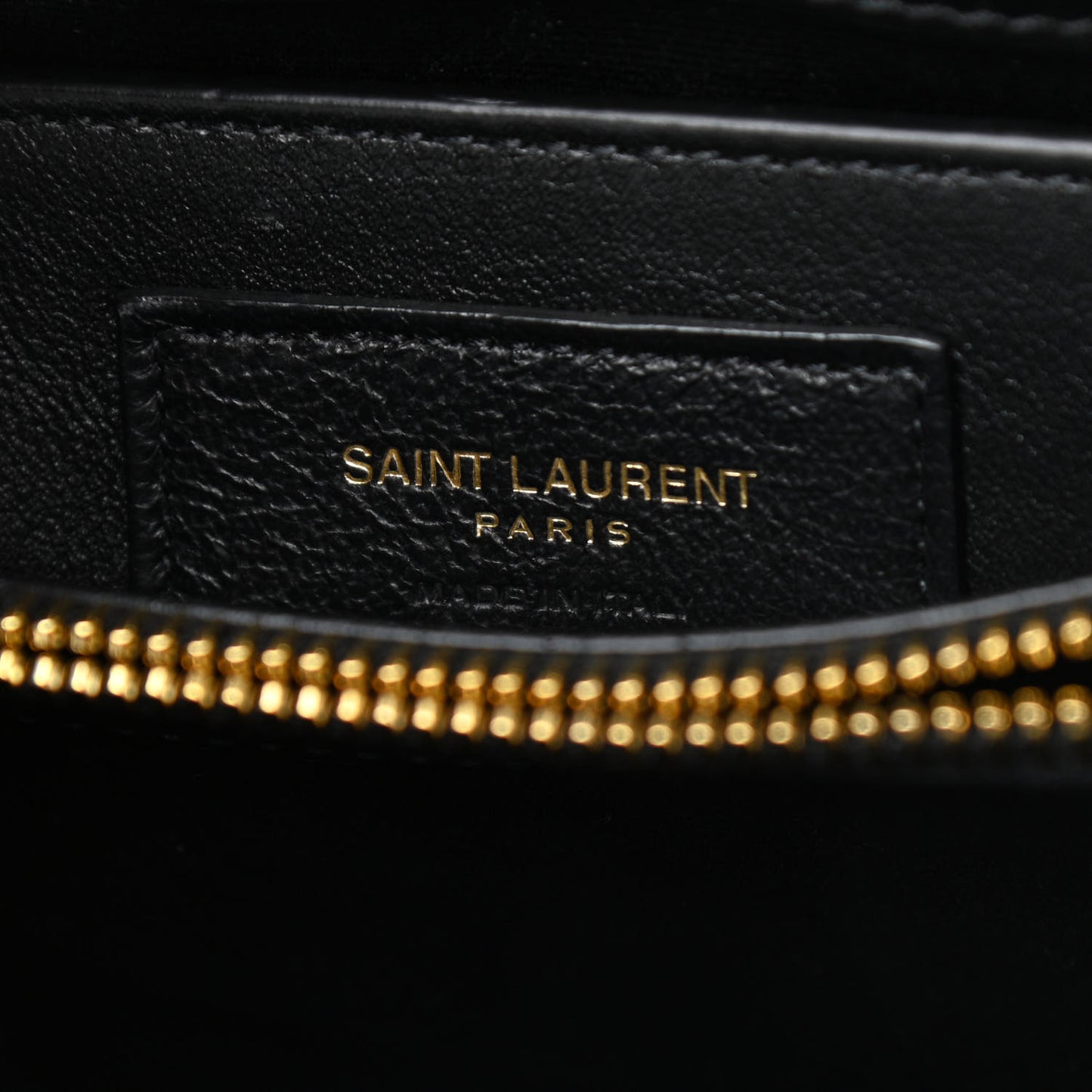 Calfskin Y Quilted Monogram Small Loulou Chain Satchel Black