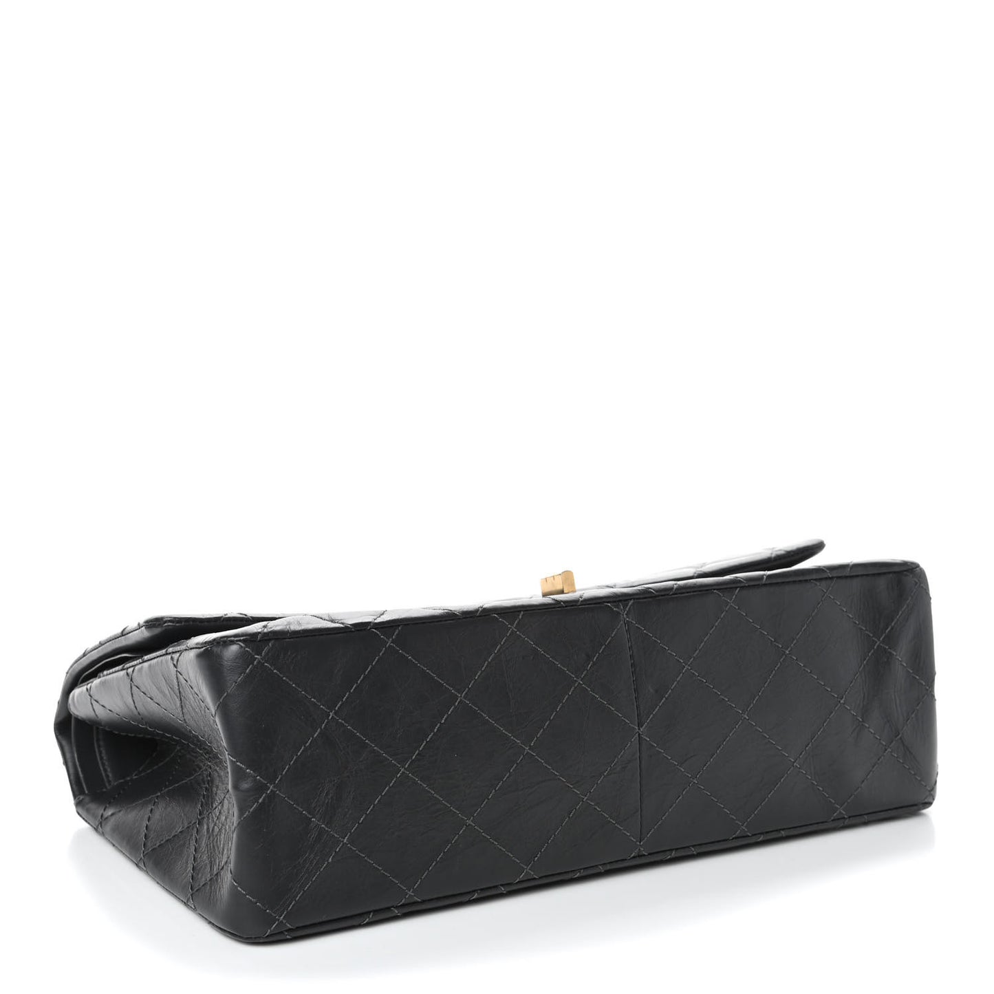 Aged Calfskin Quilted 2.55 Reissue 227 Flap Dark Grey