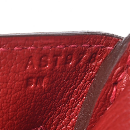 Hermes Taurillon Clemence Birkin 35 Rouge Casaque 12 of 30