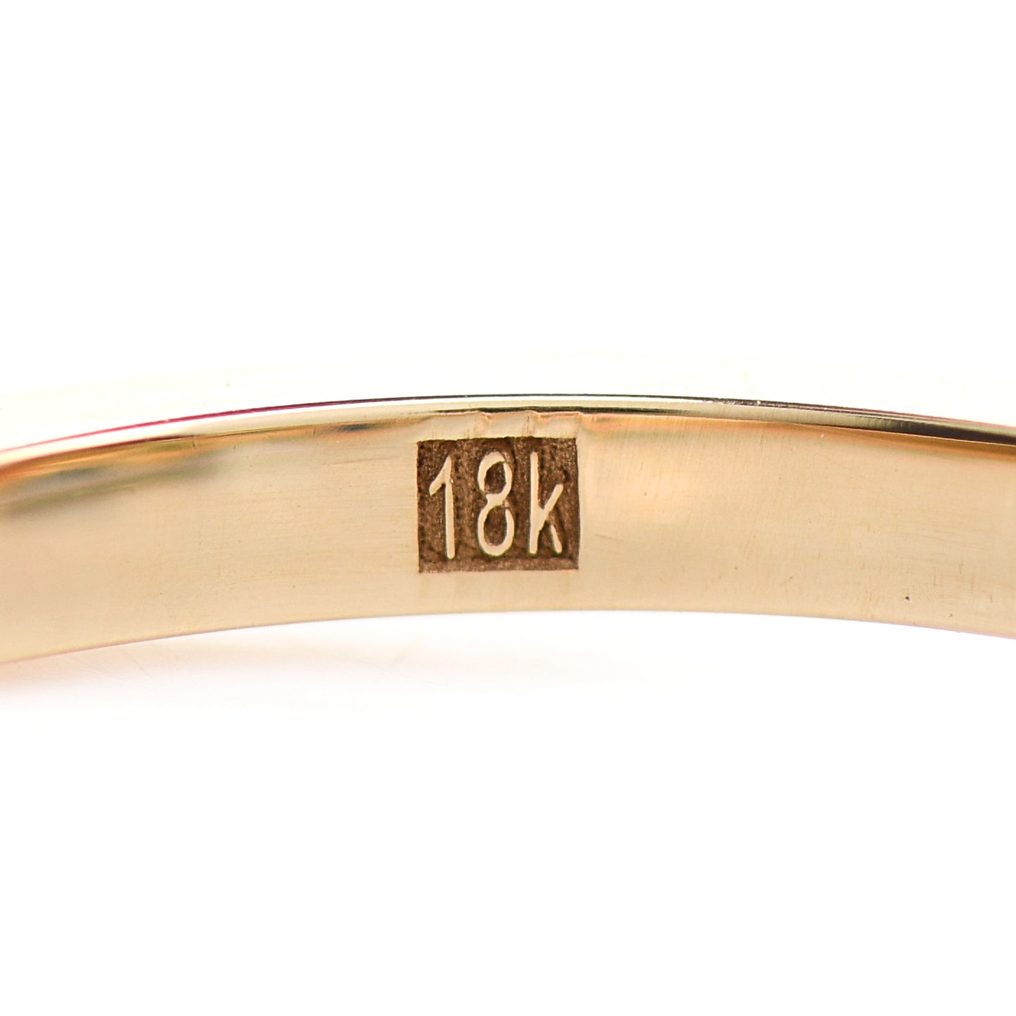 18K Yellow Gold Sapphire Rainbow Half Band Ring 53 6.5
