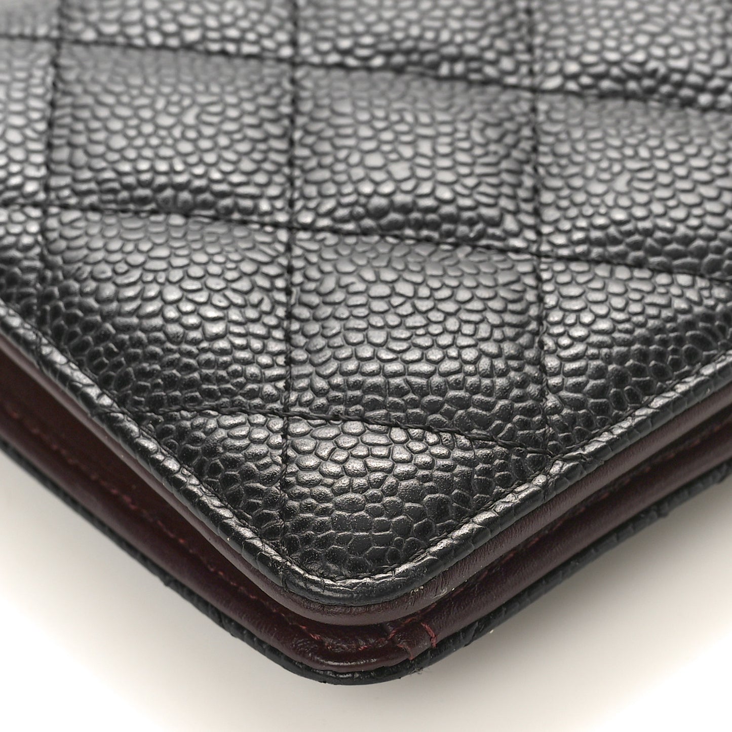 Caviar Quilted Yen Wallet Black