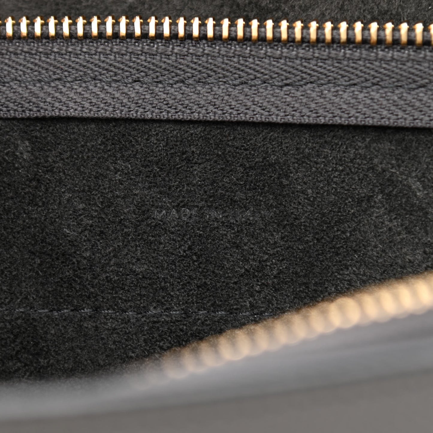 Grained Calfskin Nano Belt Bag Grey