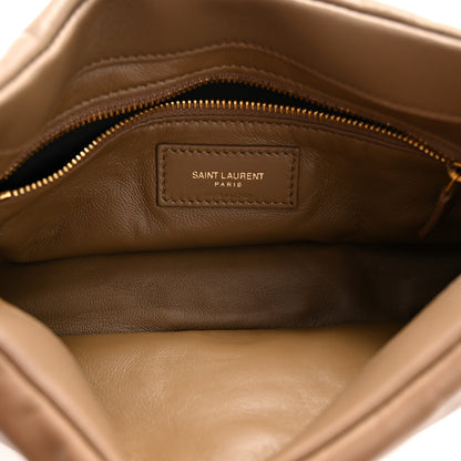 Saint Laurent Padded Lambskin Le 5 A 7 Hobo Dark Peanut 5 of 11