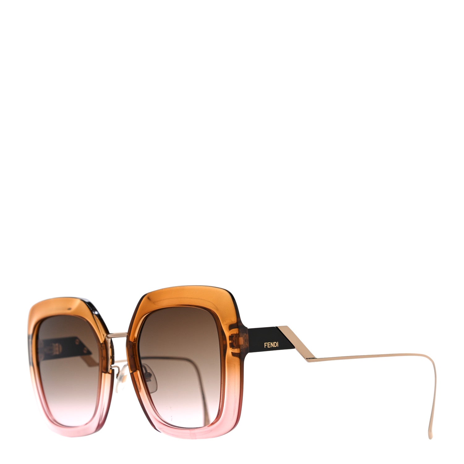 Fendi Square Sunglasses FF 0317/S Gold 1 of 7