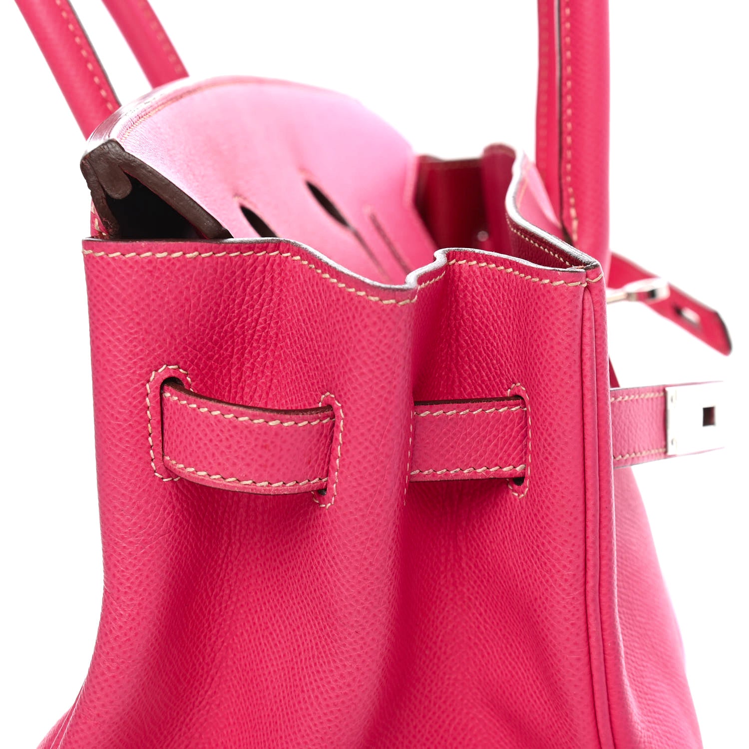 Hermes Epsom Candy Birkin 35 Rose Tyrien Rubis 14 of 32