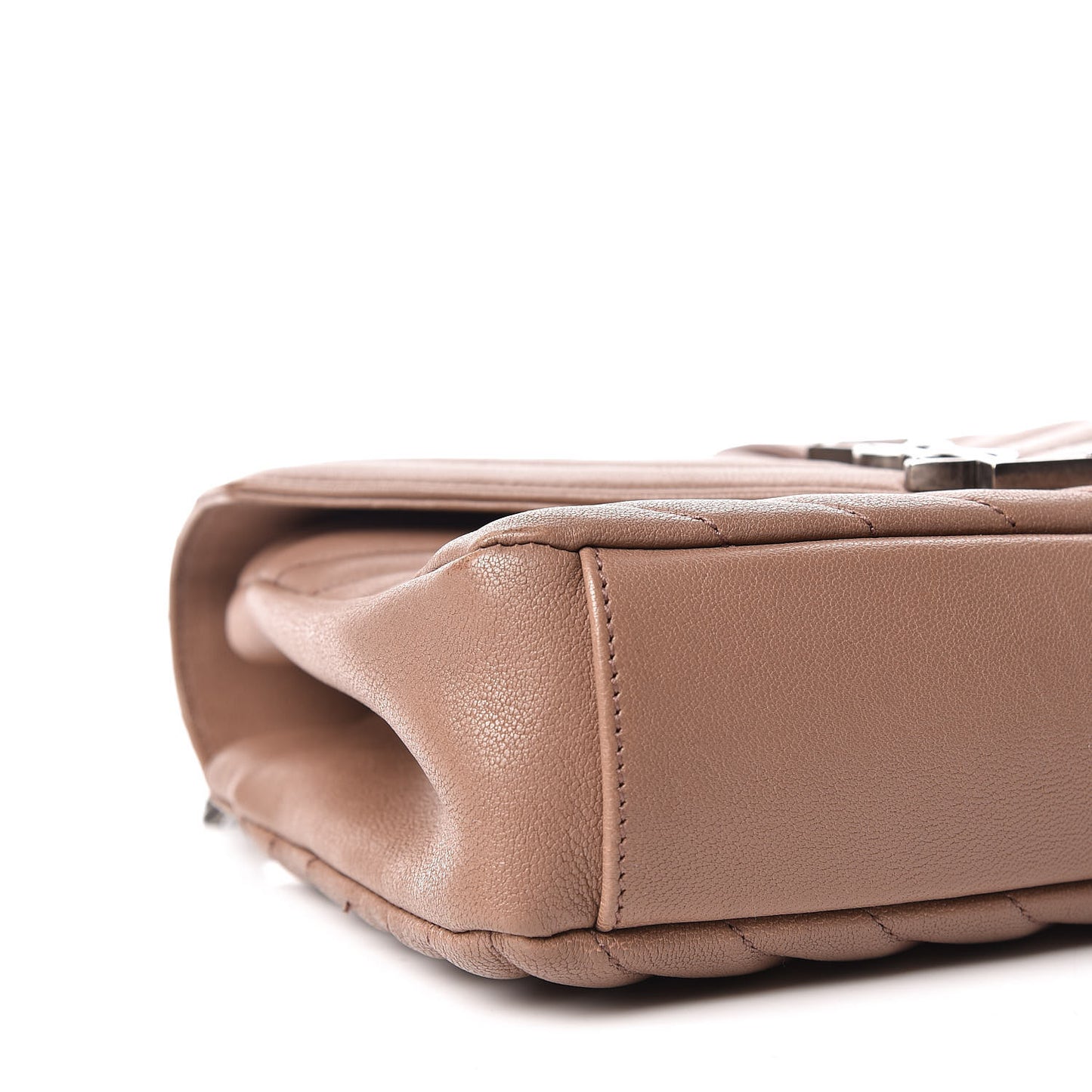 Sheepskin Matelasse Chevron Monogram Medium College Bag Fard