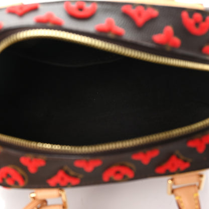 Louis Vuitton Monogram Tuffetage Deauville Cube Red 5 of 9