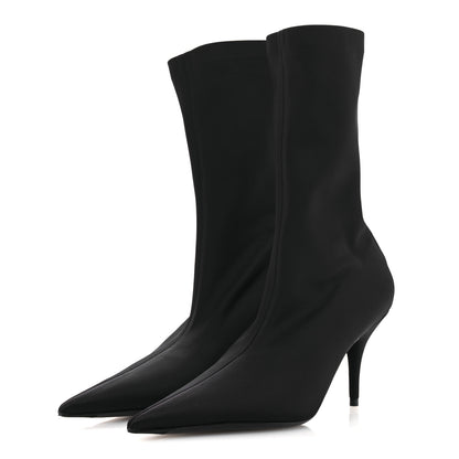Balenciaga Jersey Crepe Extreme Pointed Toe Knife Booties 36 Black 4 of 9