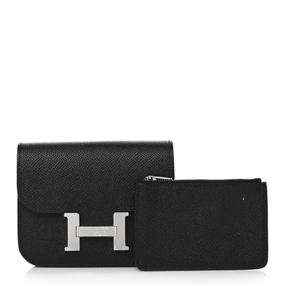 Hermes Epsom Constance Slim Wallet Black 1 of 8