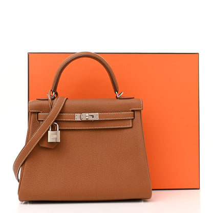 Hermes Togo Kelly Retourne 25 Gold 11 of 11