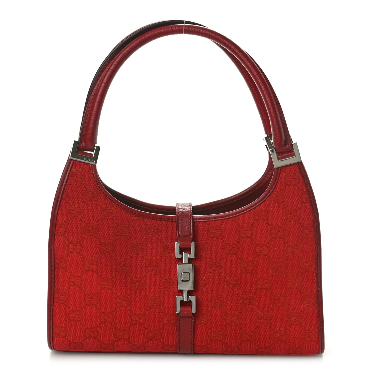 Gucci Monogram Small Bardot Bag Red 1 of 11