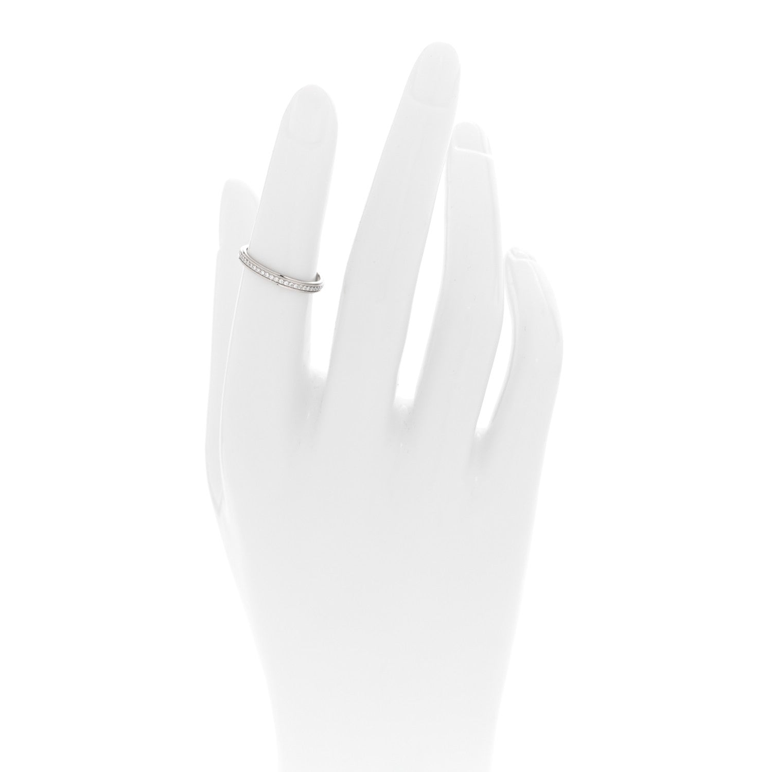 Cartier Platinum Diamond 2.3mm D'Amour Wedding Band Ring 49 4.75 2 of 4