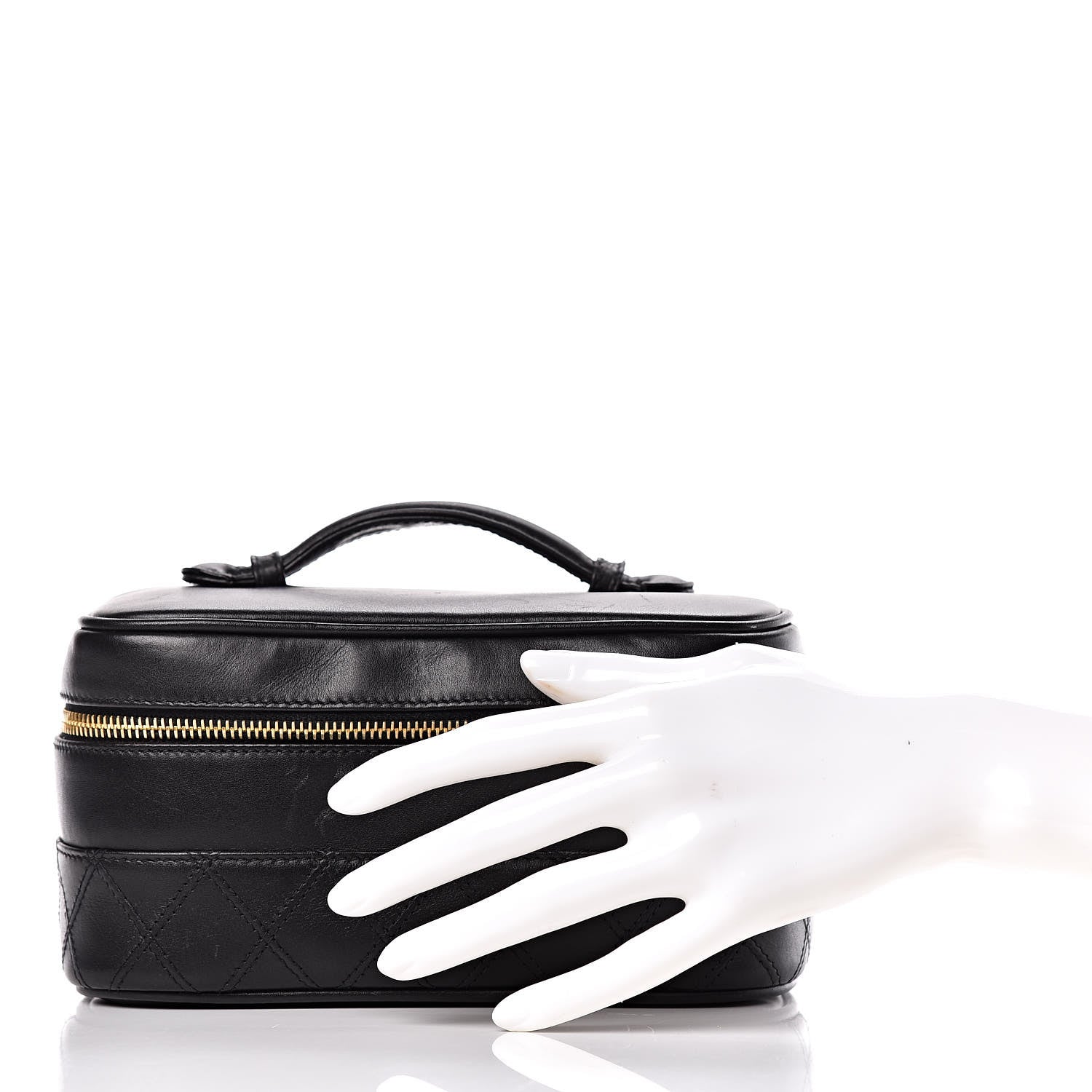 Chanel Calfskin Vanity Cosmetic Bag Black 2 of 20