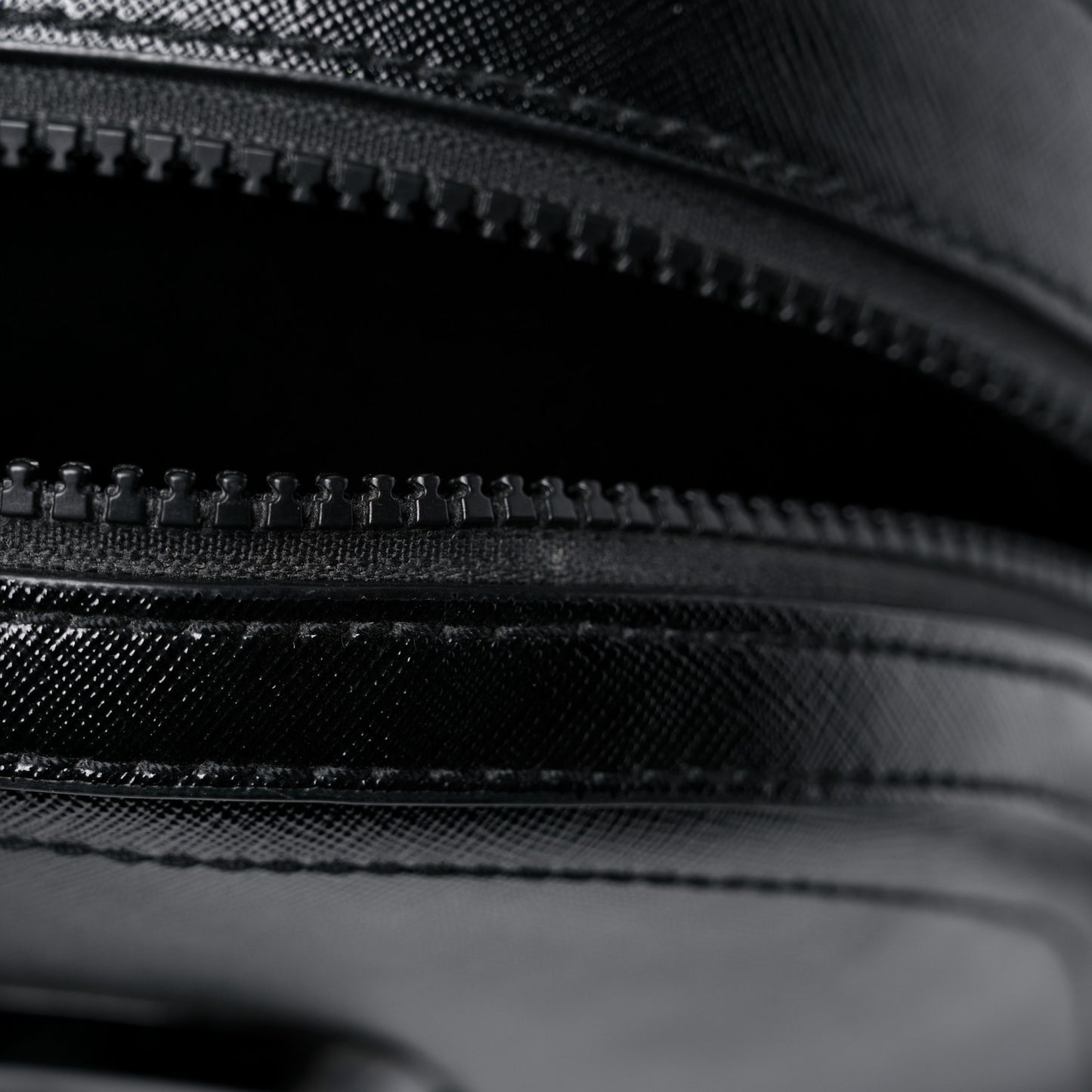 Saffiano Mini Snapshot Backpack Black