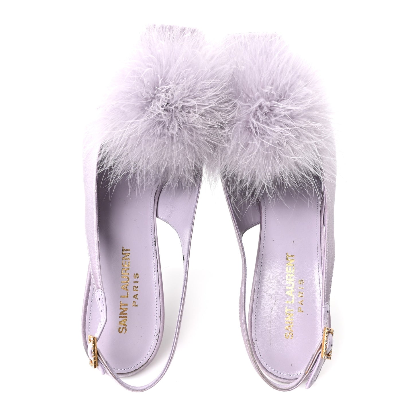 Crepe Satin Blanco Feathered Sandals 38 Poly Grey