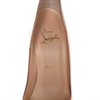 Christian Louboutin Patent So Kate 120 Pumps 37.5 Nude 9 of 10