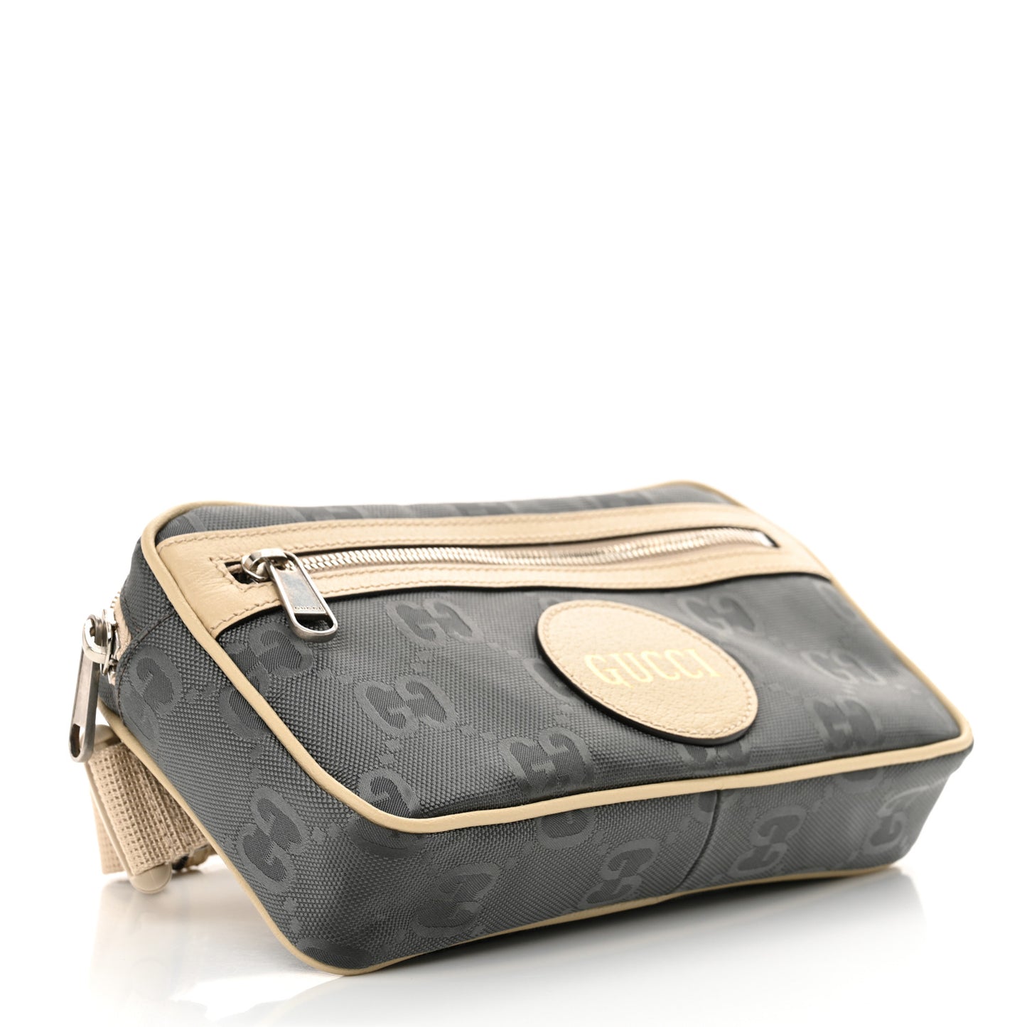 Econyl Nylon Monogram Off The Grid Belt Bag Graphite Grey New Plaster