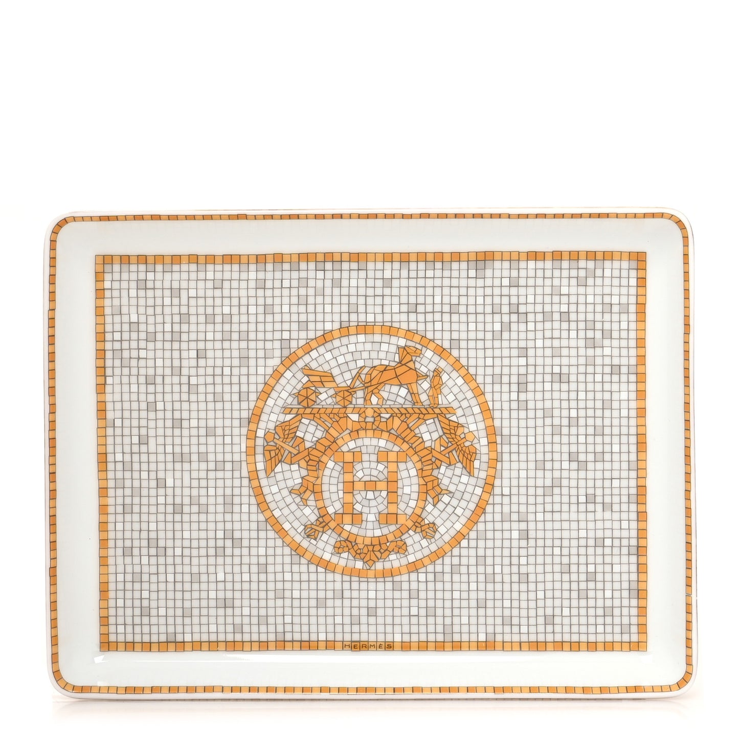 Porcelain Mosaique au 24 Gold Sushi Plate