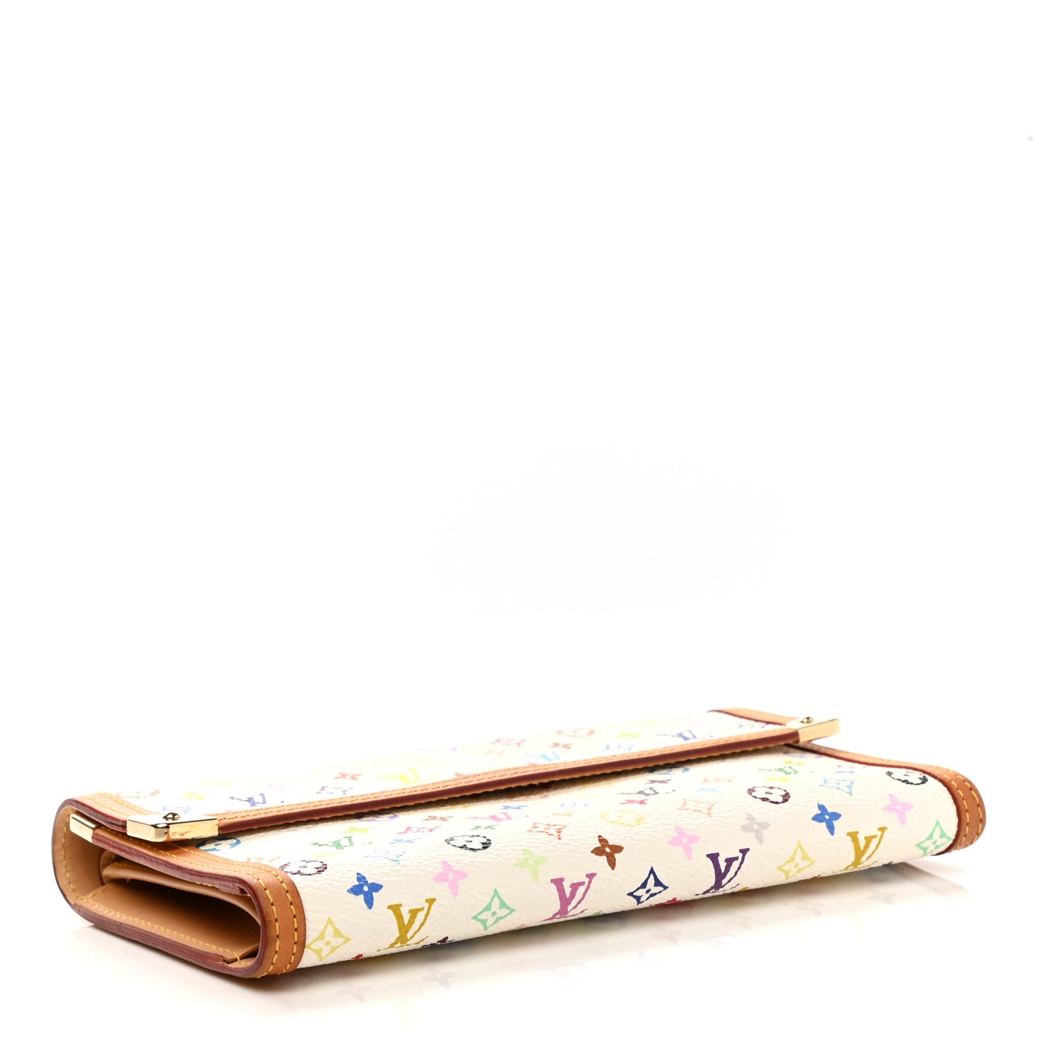 Louis Vuitton Monogram Multicolor Porte Tresor International Wallet White 4 of 8