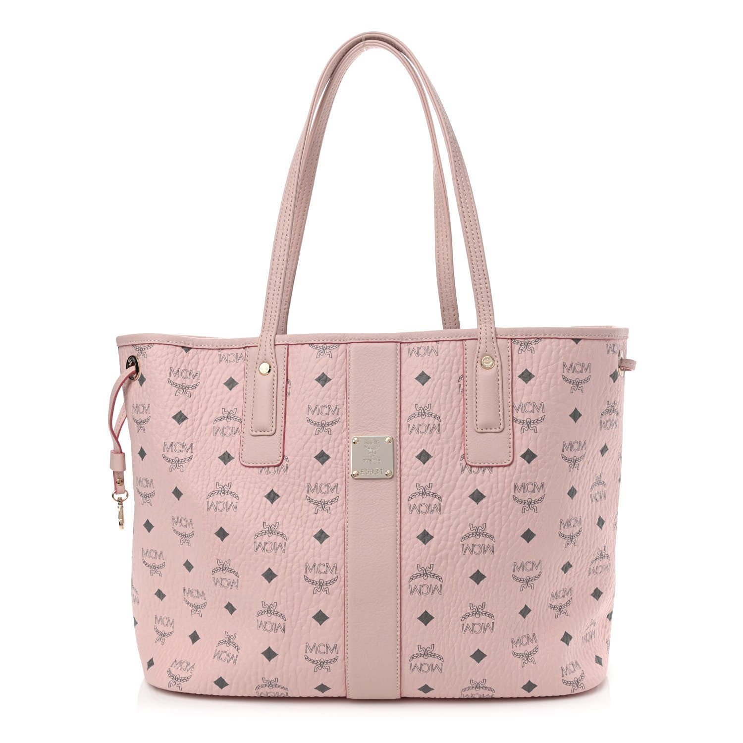 MCM Visetos Medium Liz Reversible Shopper Tote Soft Pink 1 of 13
