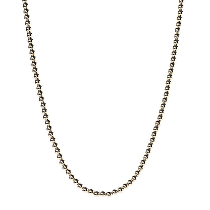 Tiffany 18K Yellow Gold 4mm Bead Necklace 1 of 6