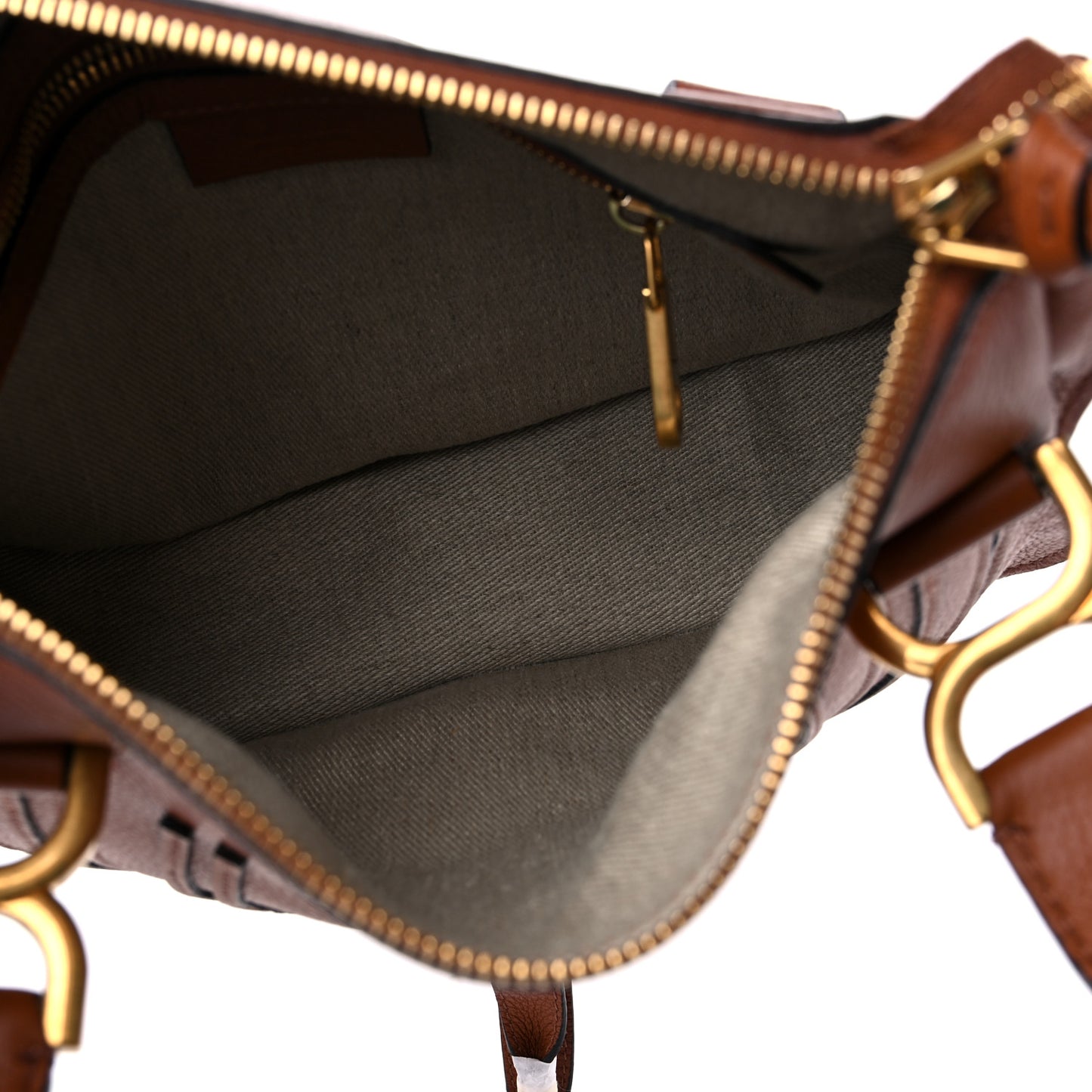 Calfskin Small Marcie Satchel Tan