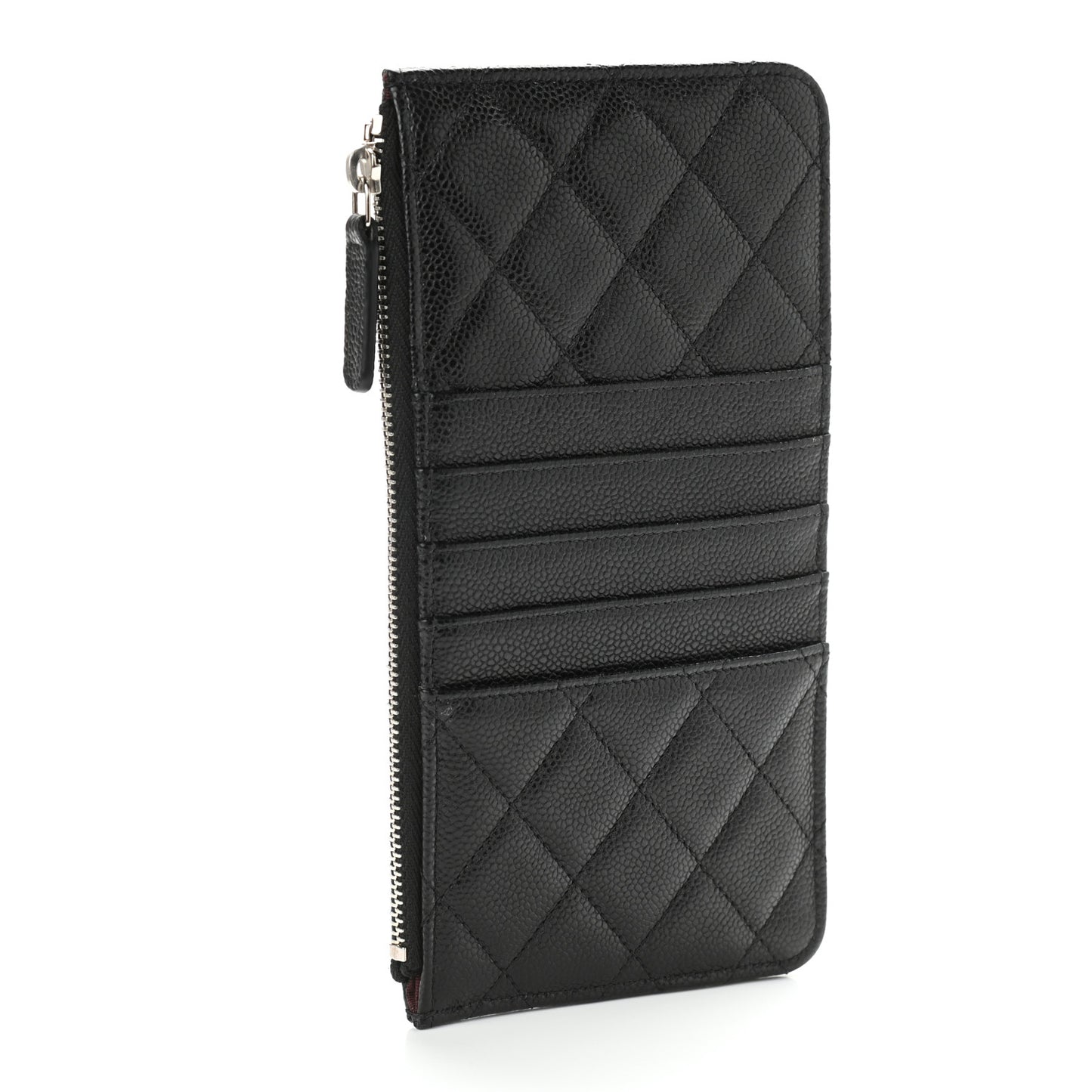 Caviar Quilted Classic iPhone Pouch Black