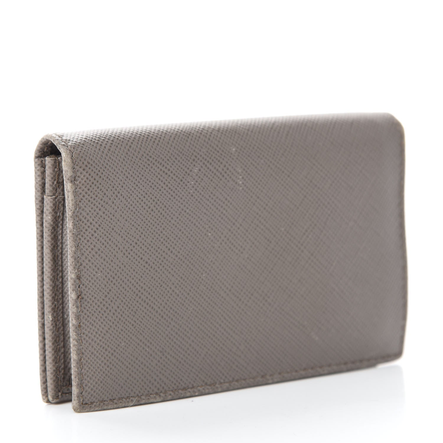 Prada Saffiano Metal Card Holder Argilla 3 of 12