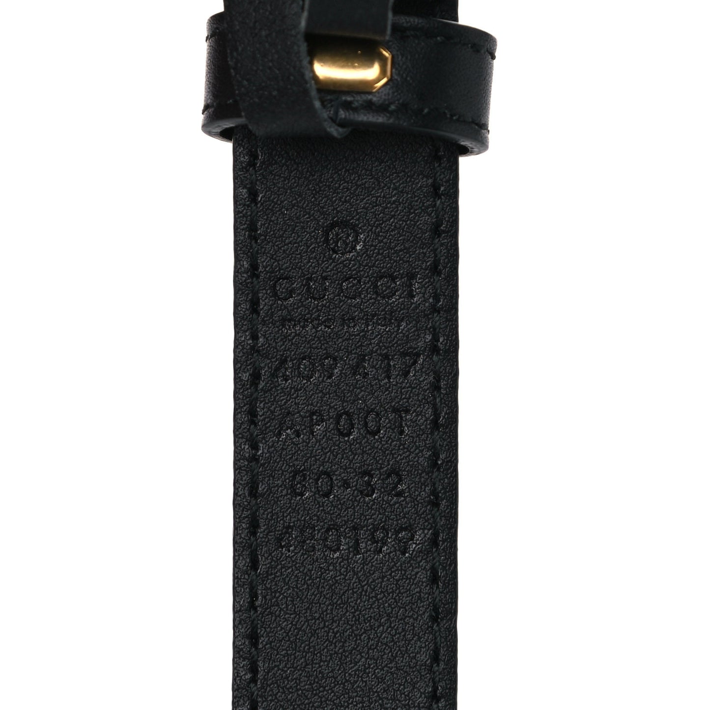Calfskin Double G 20mm Belt 80 32 Black