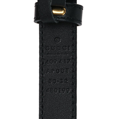 Gucci Calfskin Double G 20mm Belt 80 32 Black 5 of 8