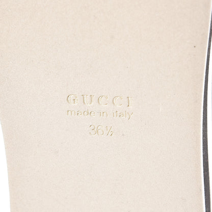 Gucci Malaga Kid Peggy Platform Sneakers 36.5 Black White 7 of 8
