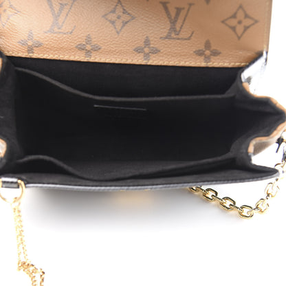 Louis Vuitton Shiny Epi Reverse Monogram Pochette Metis Mini Marine 6 of 14