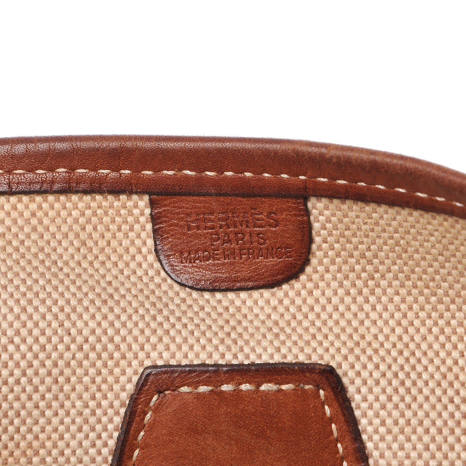 Hermes Toile Natural Barenia Evelyne GM Fauve 6 of 14