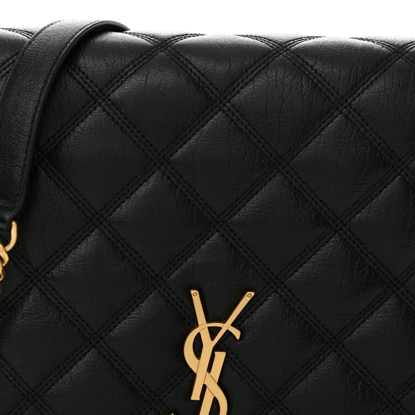 Lambskin Quilted Mini Becky Chain Bag Black