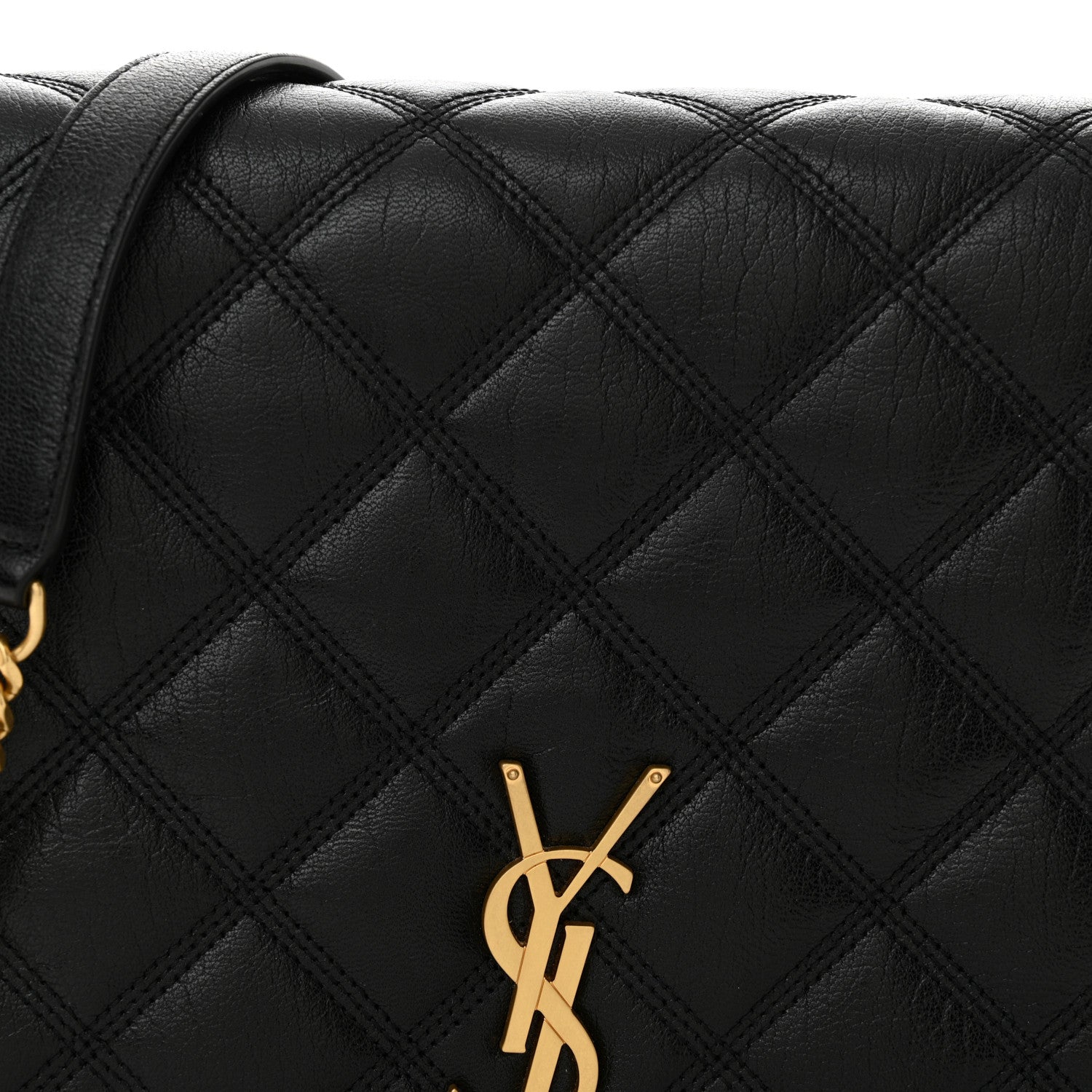 Saint Laurent Lambskin Quilted Mini Becky Chain Bag Black 8 of 11