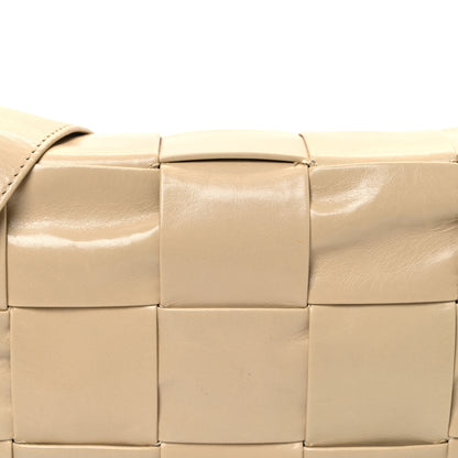 Bottega Veneta Paper Calfskin Maxi Intrecciato Cassette Crossbody Bag Porridge 9 of 13