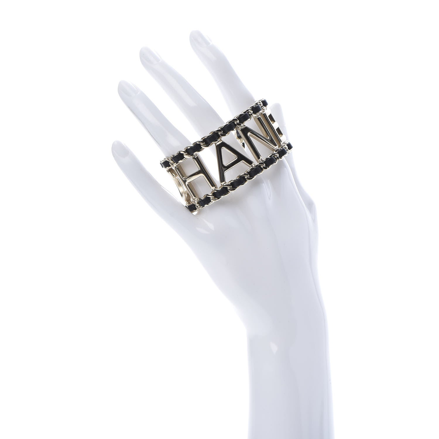 Chanel Lambskin Chain Vintage Allure Bracelet Gold 2 of 5