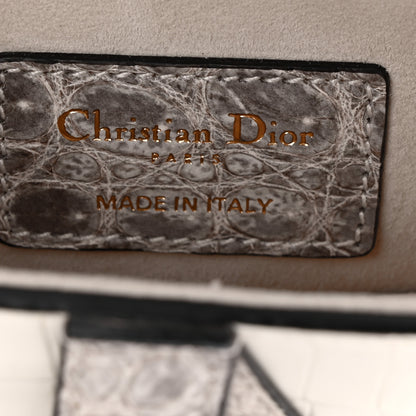 Christian Dior Niloticus Crocodile Himalaya Mini Saddle Bag Latte 6 of 10