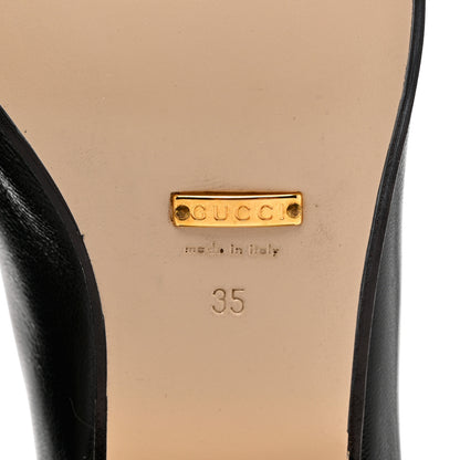 Gucci Goatskin Crystal Womens Horsebit Loafers 35 Black 8 of 8